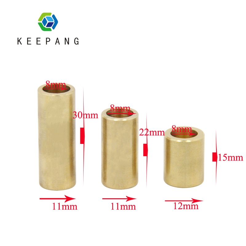 Lubricating Composite Copper Sleeve Bearing Bushing For 3D Printer Slider 8mm Smooth Rod 3D Printer Parts