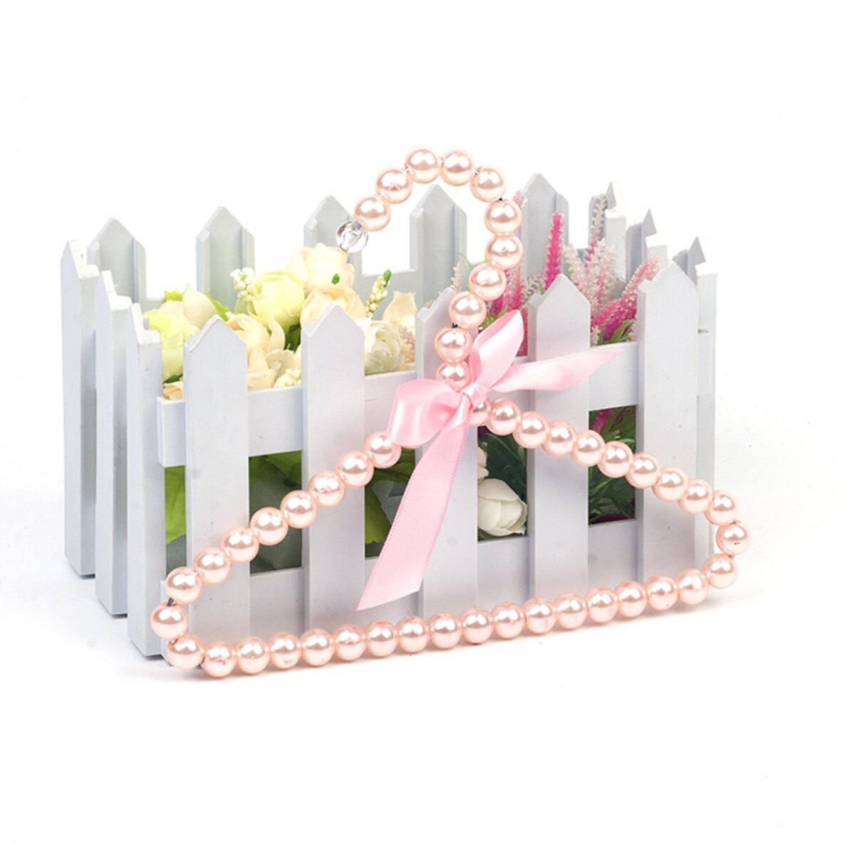 Perchas para mascotas ropa perlas cuentas perchero para bebé mascota perro gato, paquete de 5 utilizado para colgar ropa de bebé y ropa de mascotas
