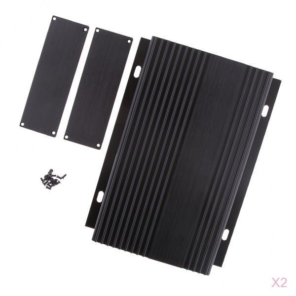 2 Pieces Aluminum Enclosure Vehicle-mounted Project Box DIY 147x40x200mm