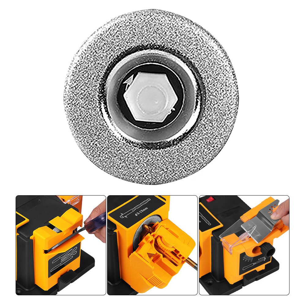 Knife Sharpener Multifunction Durable Emery Material Electric Sturdy Drill Sharpening Machine Kitchen Grinding Wheel Tools