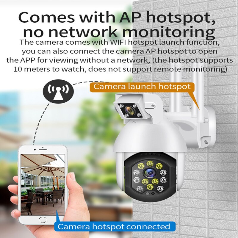 1pc Neueste Hohe Qulity 1080P Sicherheit WIFI IP CCTV Sicherheit Kamera Wireless Outdoor HD Hause PTZ IR Cam