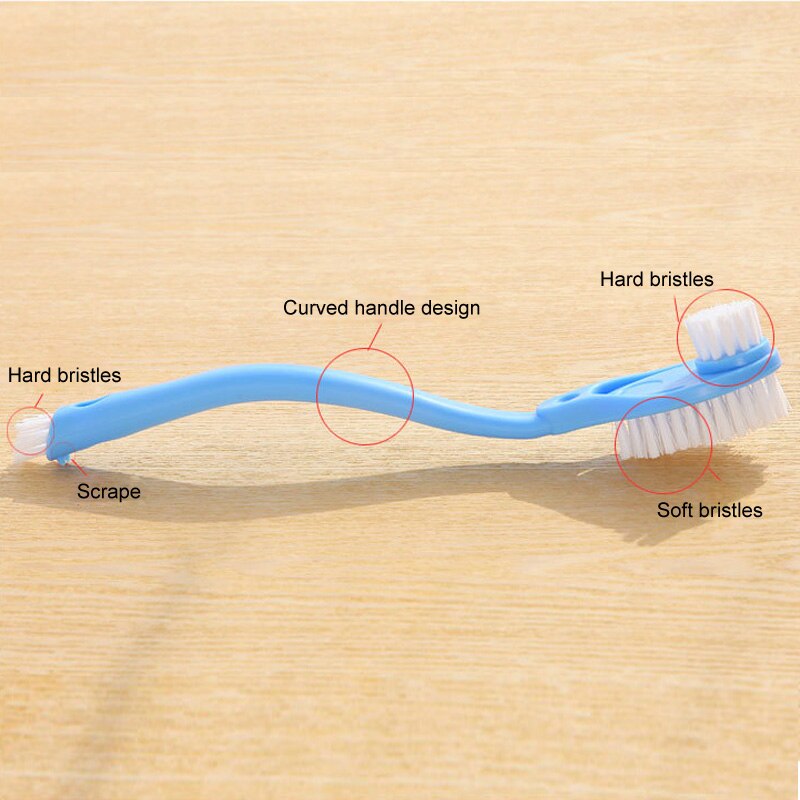 Brosse de nettoyage de chaussures, brosse de lavage de chaussures à Long manche, Double tête, brosse spéciale pour la maison tous les jours 1 pièces