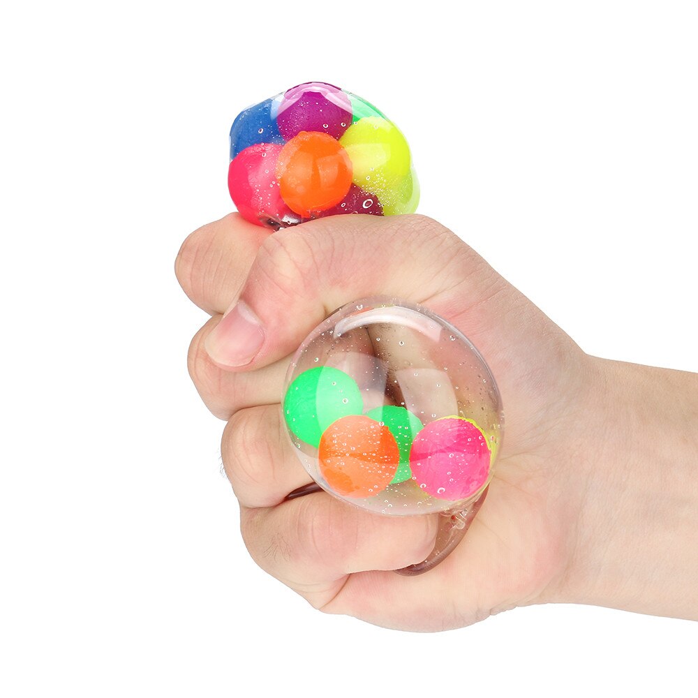 Juguete pelota de estrés antiestrés colorida para oficina, pelota de estrés Pop It, Bola de presión para aliviar el estrés, juguetes sensoriales