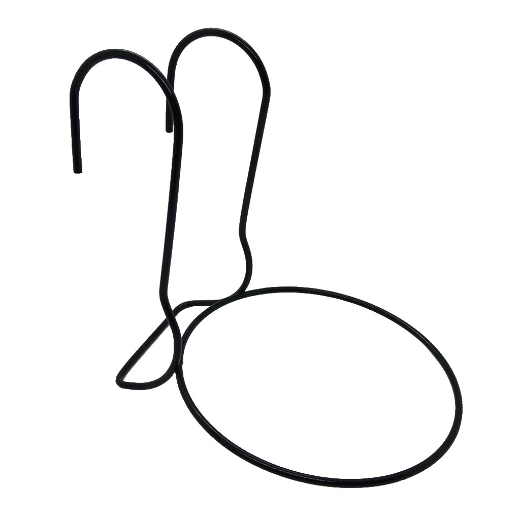 Iron Art Hanging Baskets Flower Pot Hook Stand Fence Planters for Patio Balcony Porch Fence Decoration: 15cm