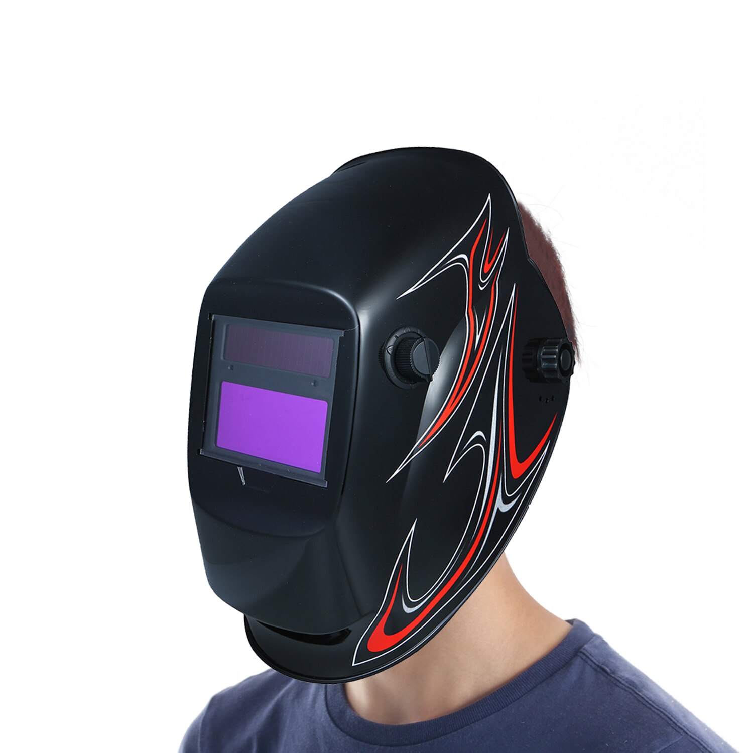 Welding Helmet Solar Powered Auto Darkening Protective Helmet Shield with Variable Shade from DIN9 to DIN13 for ARC TIG MIG