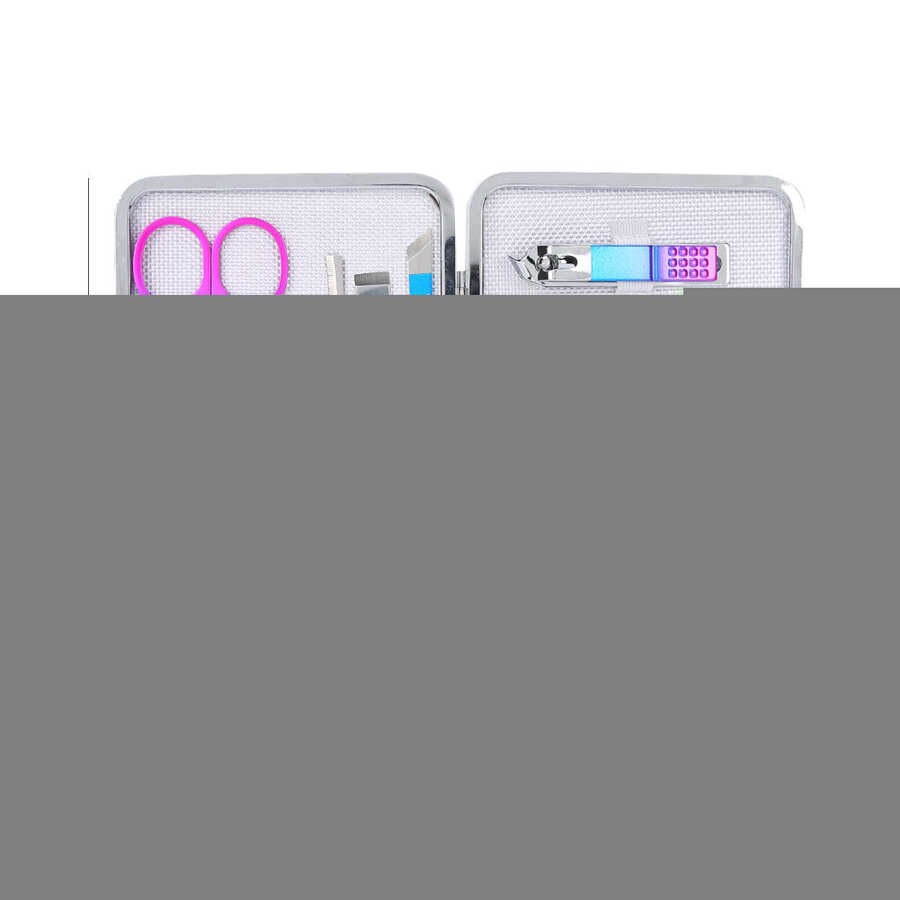 12/15pcs Nail Clipper Set Eyebrow Scissors Dead Skin Pusher Manicure Pedicure Kit (7023D) for Nail Art Manicure Grinding Machine