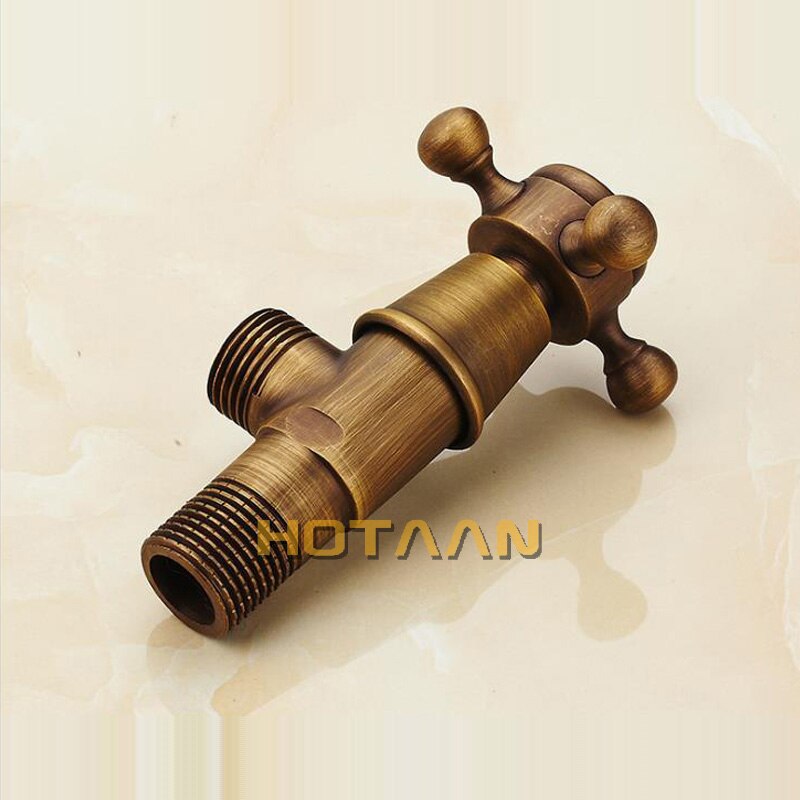 Antik mässing triangelventil vattenreglerventil kranvattenventil 1/2*1/2 mässingsvinkelventiler, yt -5182