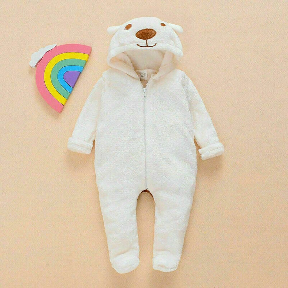 Warm Boy Girl Kids Infant body Bear pagliaccetto con cappuccio abiti invernali tuta per bambini abbigliamento abbigliamento