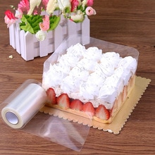 Lámina decorativa transparente para Mousse, cinta de plástico OPP para postres y tartas