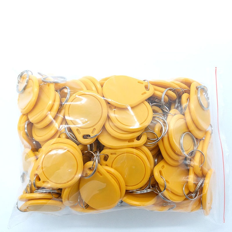 Uid bloco 0 50 peças, regravável gravável 13.56mhz etiqueta rfid chave fob clone etiquetas de cartão chaveiro cópia chaveiro