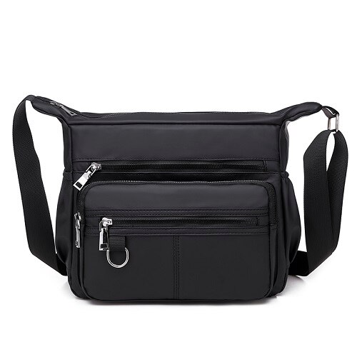 Männer Umhängetasche Freizeit lässig Tasche lässig Schwarz Geschäft Herren Hand Tasche Für Telefon Reise: Schwarz