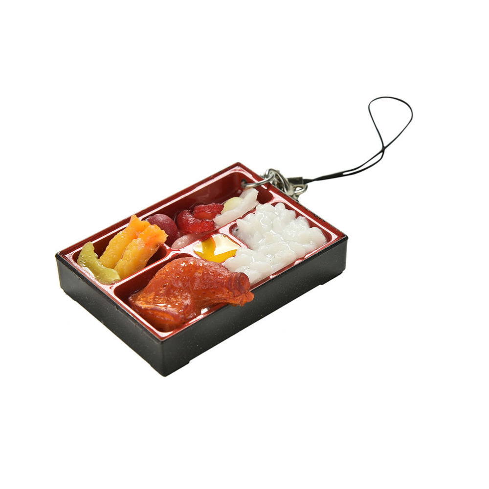 JINHF Kunststoff Simulation Sushi Keychain praktisch Gurt Schlüsselband Schlüssel Kette