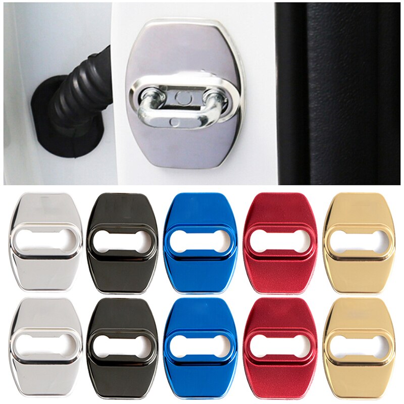 Automobile stainless steel door lock cover 4pcs/set Interior accessories for Toyota for Lexus UX NX RX CT LX series