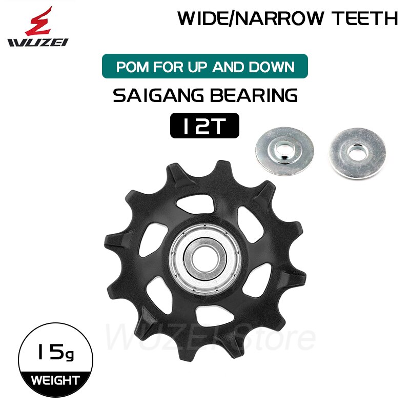 Polea de plástico para bicicleta de montaña, Kit de reparación de desviador trasero para Sram X01 XX1 GX NX Eagle, 11T, 12T, 13T, 14T, 16T: 12T