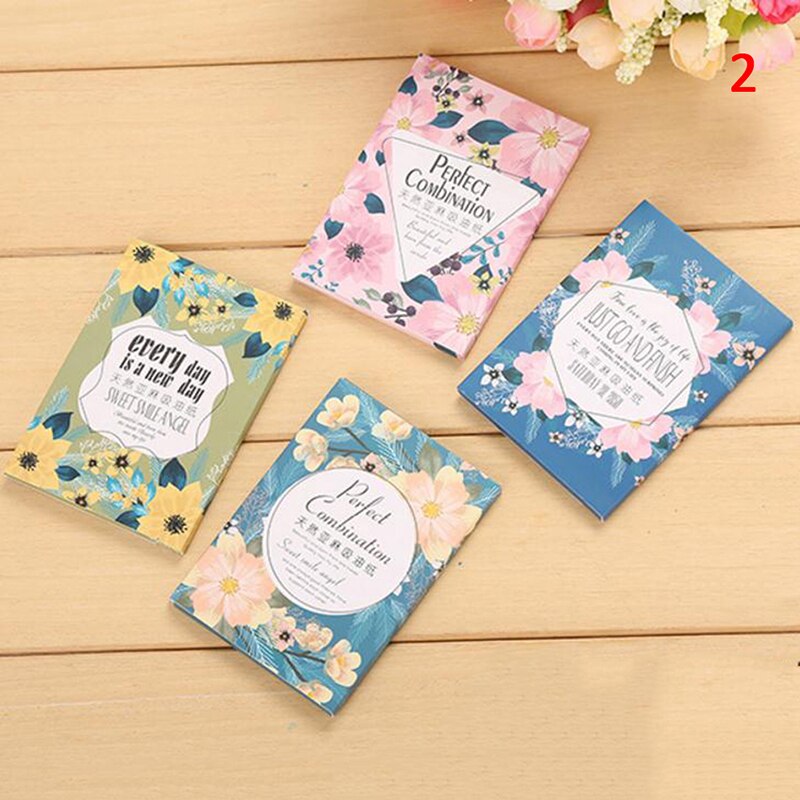 Papel absorbente de aceite para la cara, Control de aceite, herramientas de maquillaje, limpieza facial, hojas absorbentes de aceite, 50 unids/caja