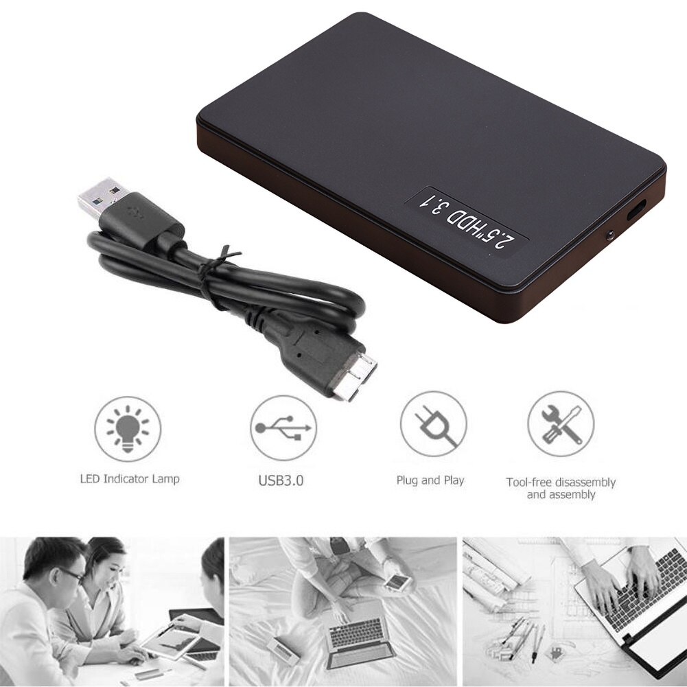 2.5 inch sata usb 3.1 type c hdd ssd behuizing harde schijf behuizing externe hdd behuizing 6 gps hoge snelheid