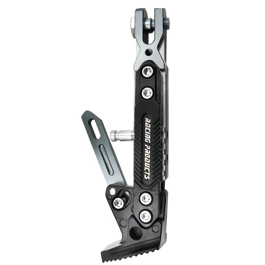Universele Motorfiets Standaard Zijsteun Kick Beugel Voet Stand Verstelbare Zijstatief Legering Motor Parking Kickstand: Lavendel