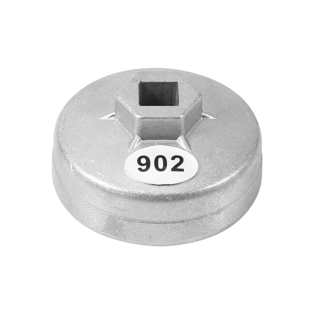 67Mm 14 Fluit Aluminium Cap Oliefiltersleutel Cartridge Auto Socket Remover Tool Aluminium Zilver