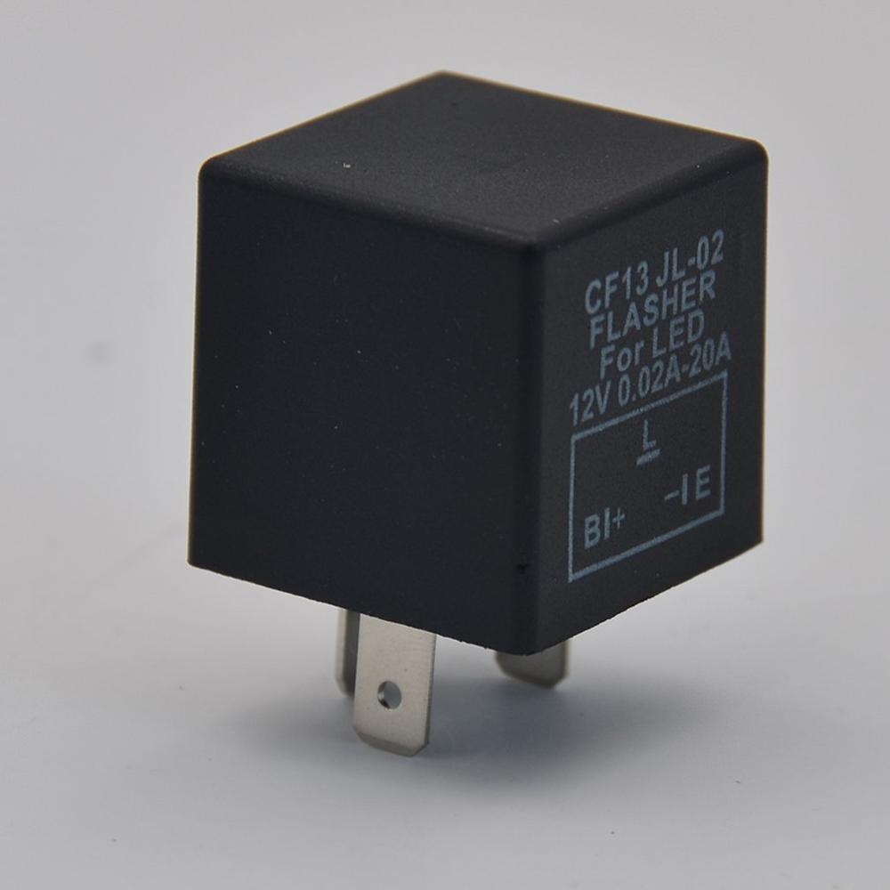 3 Pin Car Flashing CF13 Relay Car And Motorcycle Universal LED Flasher Indicator Lamp Fast Flashing Non-adjustable