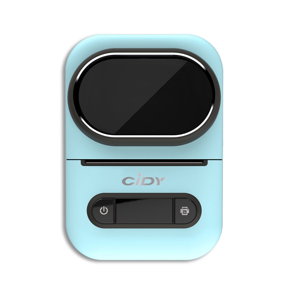 EQ11 5Colors Wireless label printer DIY Bluetooth Portable Pocket Label Maker machine Mini Thermal Typewriter Home Use Office: Blue