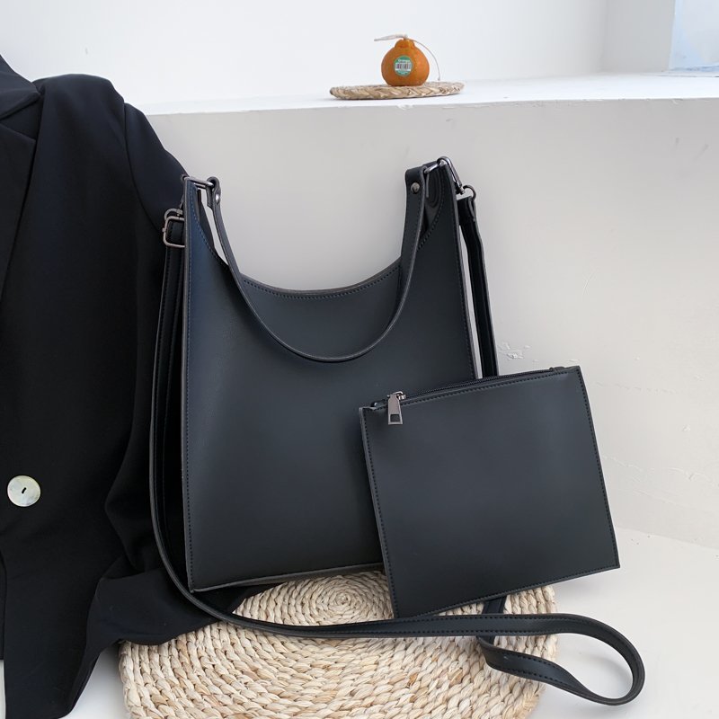 Vrouwen Simple Pu Zak, Grote Capaciteit Out-Deur Zak, cross-Body Tas Voor Ladiesgenuine Vrouwen Tas, Vrouwen Tas Met 2 Comp