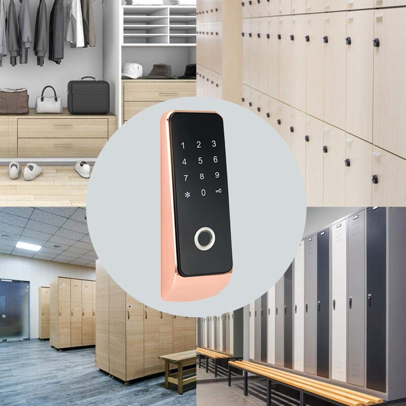 RFID Electronic Lock Fingerprint Password Wooden Door Keyless Smart Cabinet Drawer Locker Lock Wardrobe Lock