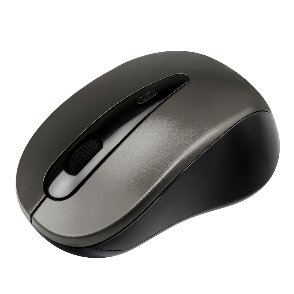 2.4GHz Wireless Mouse 1600DPI Optical Computer Cordless Office Mice with USB Receiver For Laptop Universal Computer Peripherals: grey