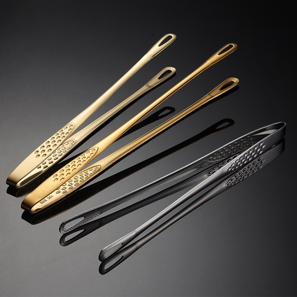 Barbecue Clip Steak Clamp Fruit Food Serving Sturdy Easy Clean Kitchen Tongs Non Stick Stainless Steel Salad Bread Cooking Tool