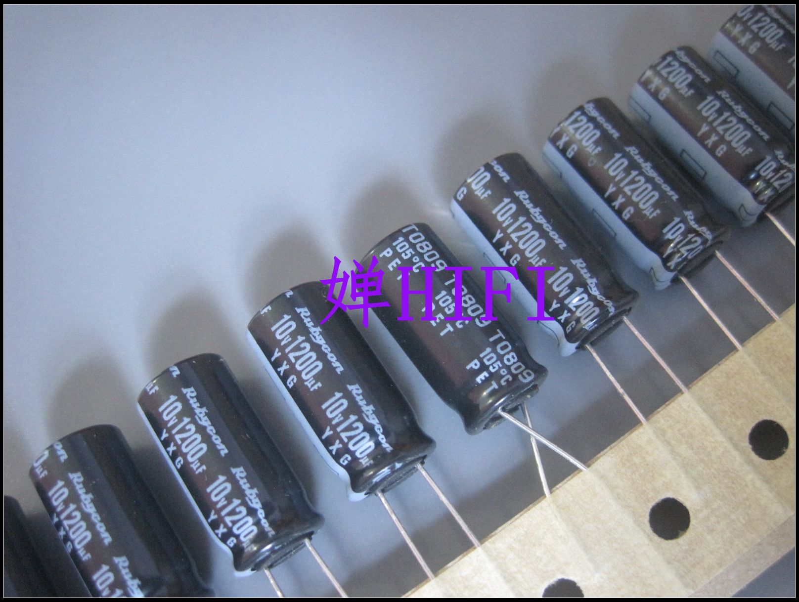 20PCS RUBYCON yxg 1200uf 10v 10x20MM electrolytic capacitor YXG 10V1200UF high frequency low resistance long life 1200uF/10V