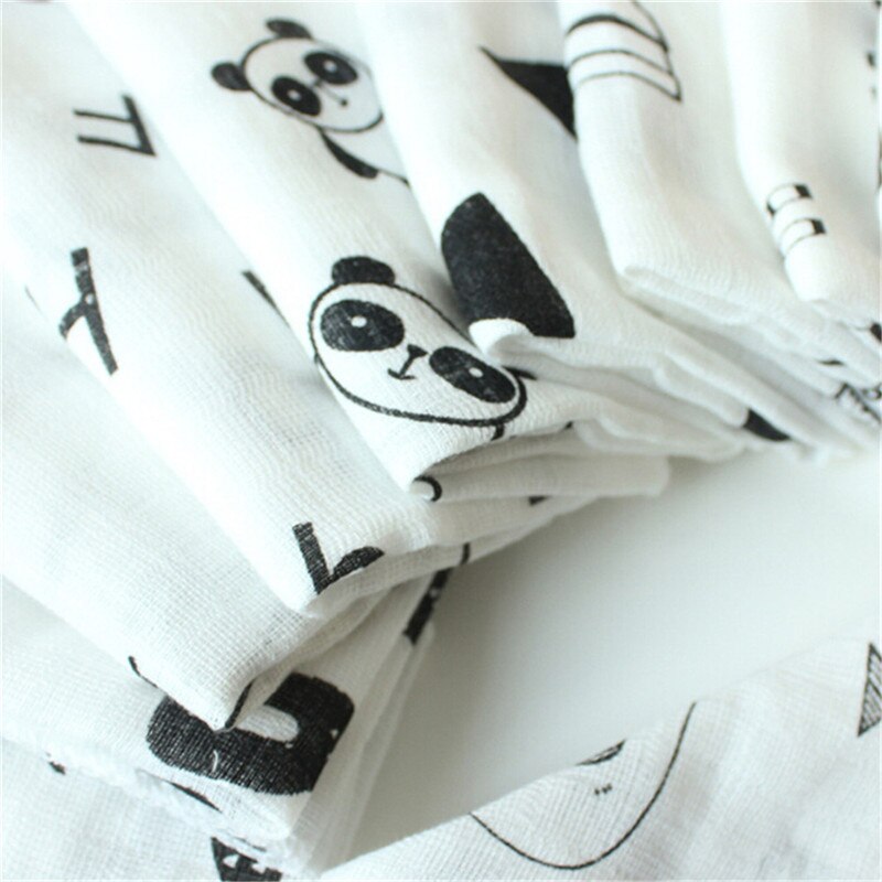 Baby Towel 2pcs 100% Cotton 30*30cm Muslin Towel Handkerchiefs Two Layers Wipe Towel