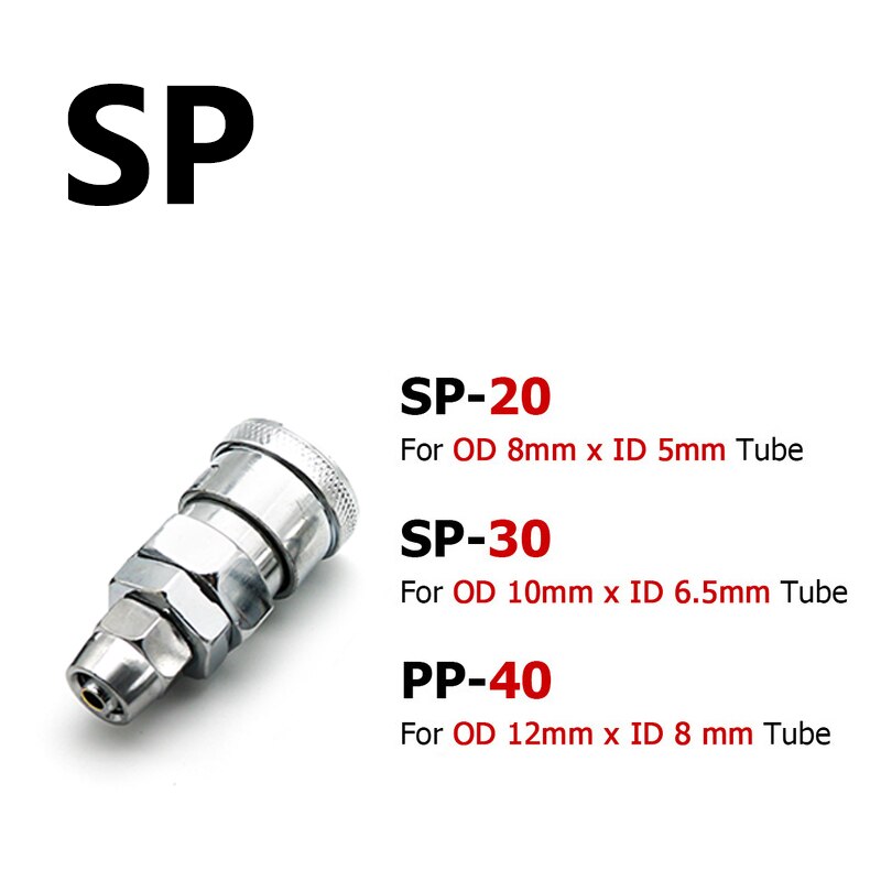 Pneumatische Montage C Soort Snelkoppeling Hoge Druk Koppeling PP20 SP20 PF20 SF20 PH20 SH20 PM20 SM20 Werk Op Air compressor: SP / 20