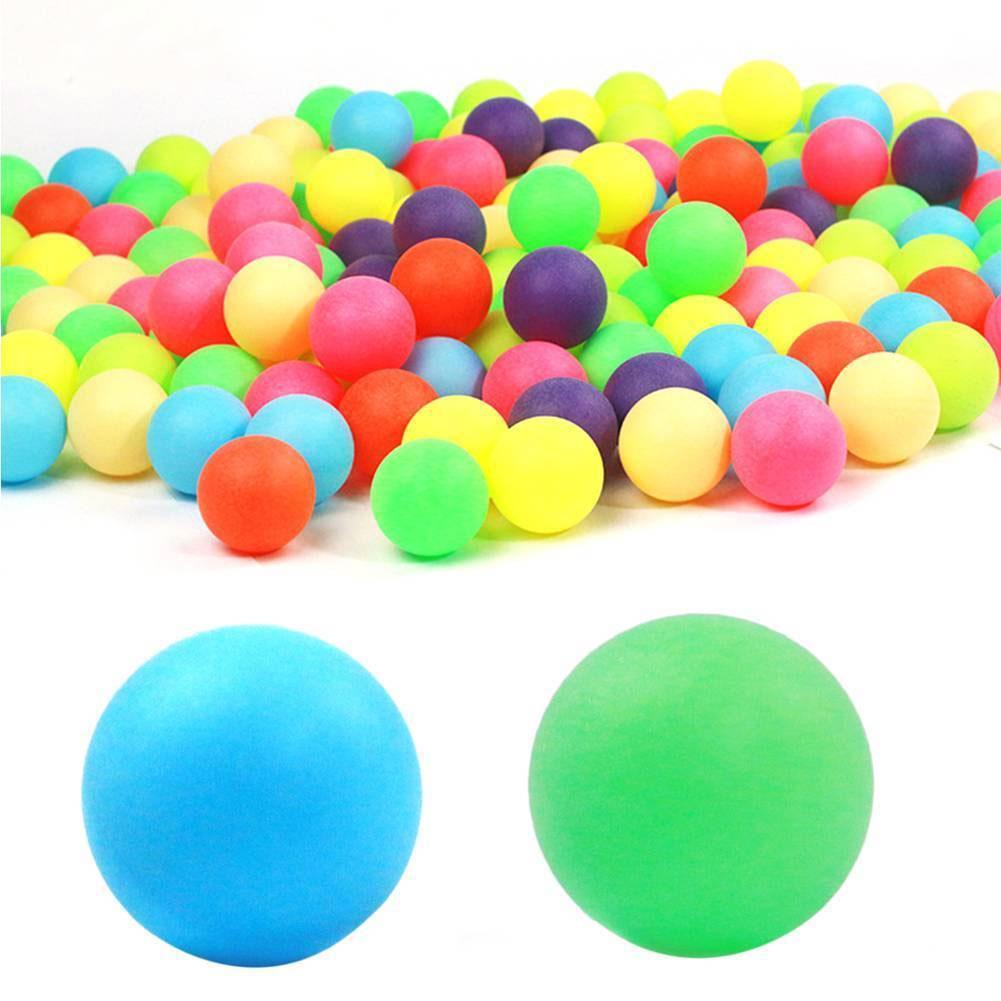 100 stk / pakke farverige pingpongkugler underholdning bordtennis træningskugle blandede farver til spil