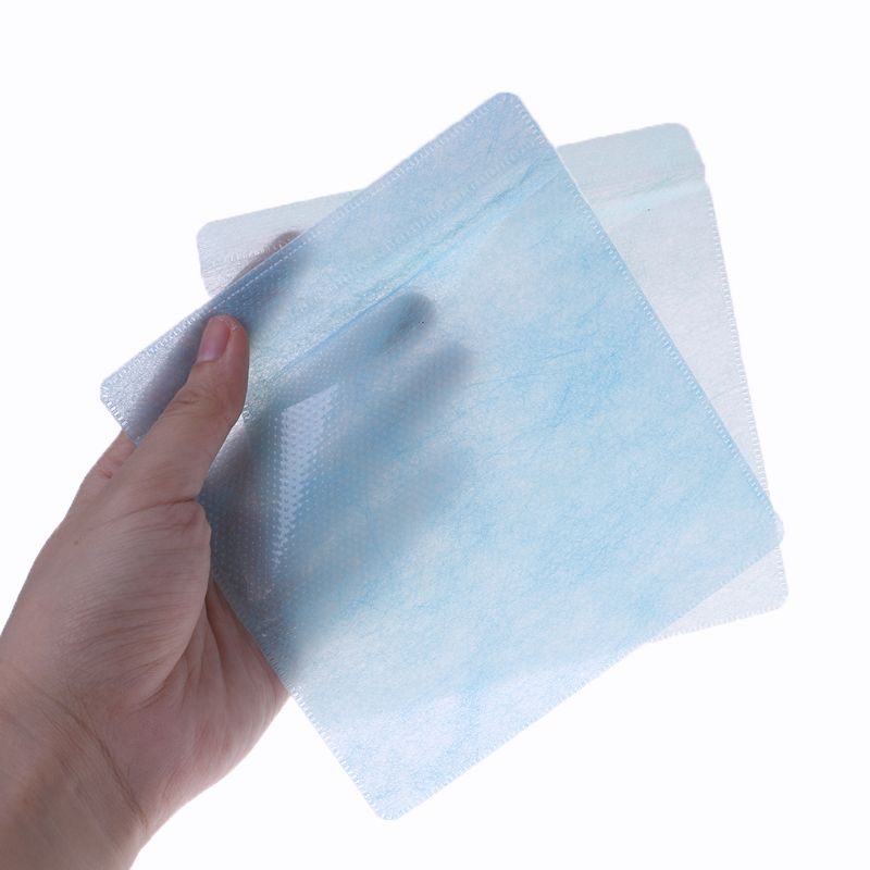 100- piece dvd double-sided cover storage case pp bag cover envelope holder storage bag pp bag for cd/dvd discs