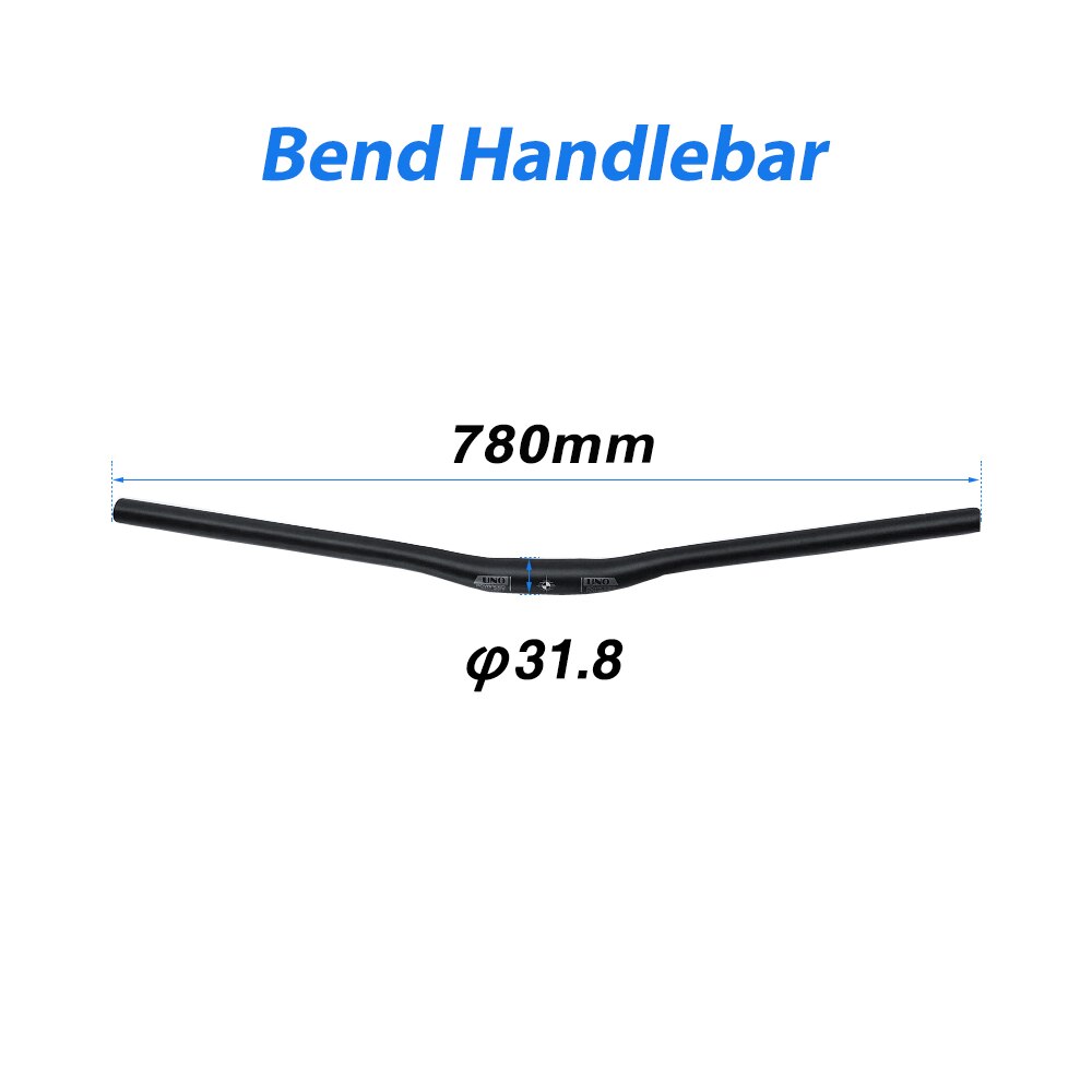 UNO Bicycle Handlebar MTB Bike Handlebar 640/680/720/740/760/780/800mm Alu Handlebar For Bicycle Rise Flat Bar Bycicle Parts