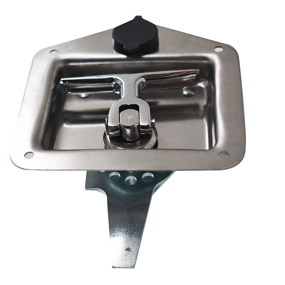 2 Trailer Door Latch T-Handle Lock Stainless Steel Keys For Camper RV Truck Tool