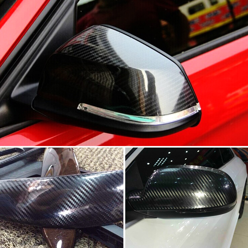 200cm * 50cm 5D Hoge Glossy Carbon Fiber Vinyl Film Auto Styling Wrap Motorfiets Auto Styling Accessoires Interieur koolstofvezel Film