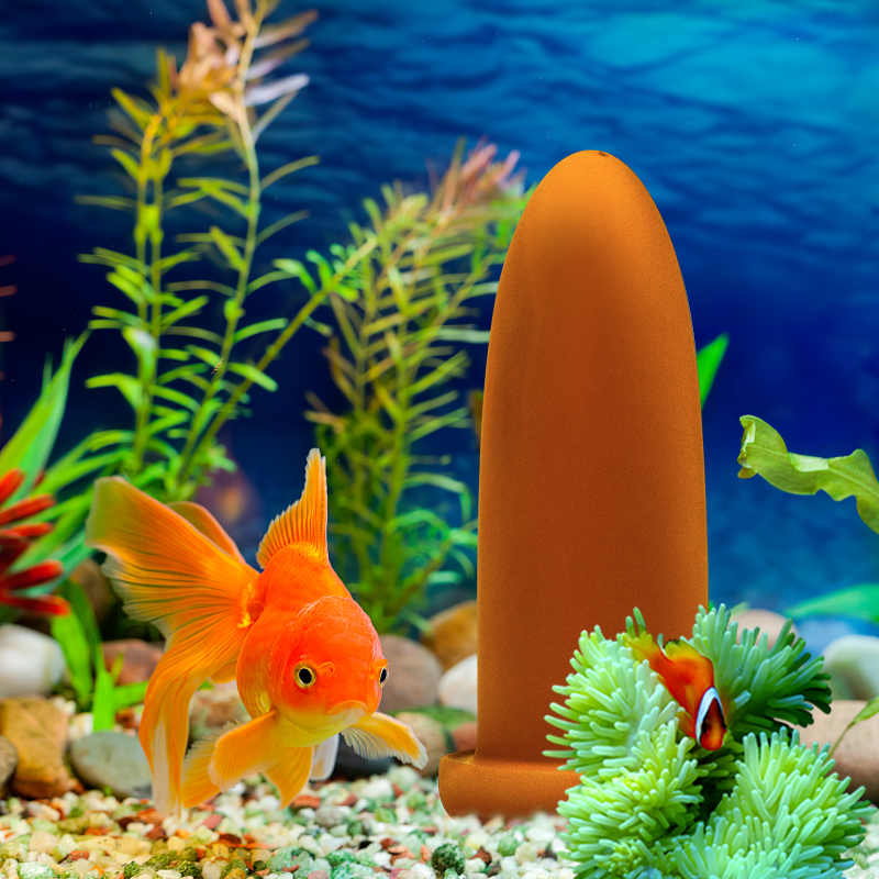 Cono de cría de desove de cerámica para peces, cueva de conos de cría de peces, Discus y Angelfish