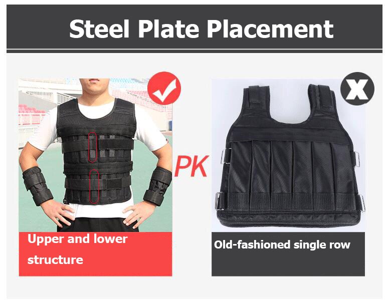 Loading Weight Vest For Boxing Weight Training Workout Fitness Gym Equipment Adjustable Waistcoat Jacket Sand Clothing