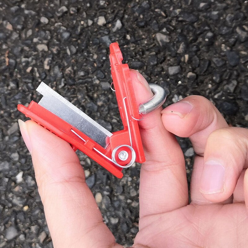 Haven tommelfinger kniv høstværktøj plante frugt grøntsag plukkekniv sikker kniv frugtblad værktøj beskyttende fingerringe