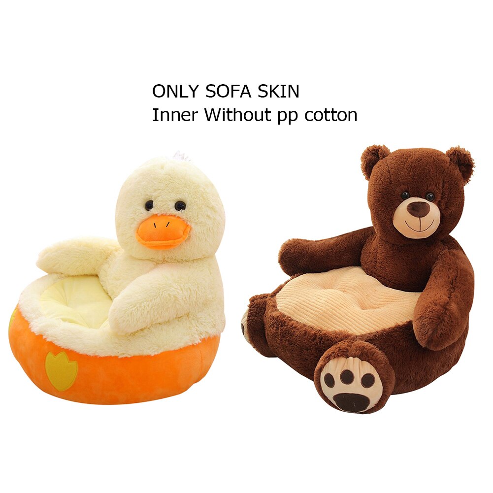 Baby Learning To Sit Sofa Cover Crystal Velvet Chair Seat Skin No Filling