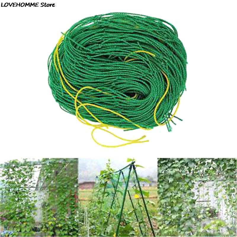 Gorący bubel zielona nylonowa siatka ogrodowa siatki wsparcie wspinaczka fasola roślin siatki rosną ogrodzenia 1.8*0.9