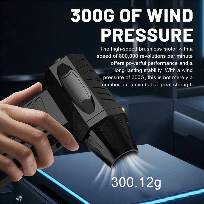 Xiaomi Super Violent Blower 100000RPM Brushless TurboJet Blower Dry 10000mAh Fast Charging Duct Fan 300G Thrust PC Cleaning Tool