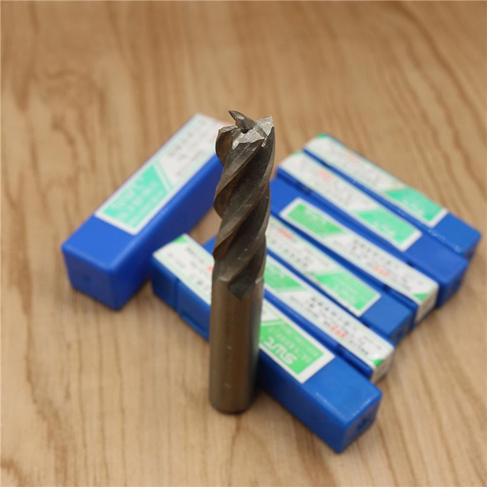 10 Pcs/Set 2-10 Mm HSS Milling Cutter Set 4 Flute Super Tough Straight Shank Milling Cutter Router Bit CNC Milling Drill Bit