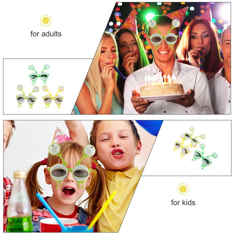 3 Pairs Alien Eyeglasses Party Glasses Tricky Eyeglasses for Birthday Party
