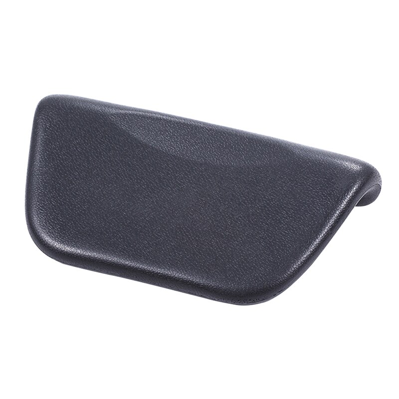 Oreiller De Bain Avec Ventouses - Cuir PU Imperméable Gris Foncé - Moderne Et Ergonomique