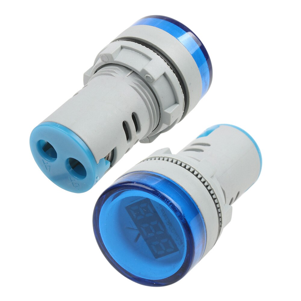 22MM AC 60-500V LED Voltmeter voltage meter indicator pilot light Red Yellow Green white Blue digital