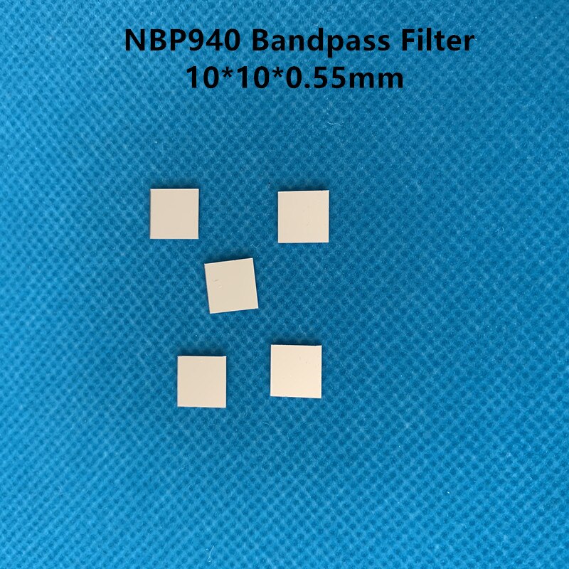 5PCS ! 940nm NBP940 10*10*0.55mm IR Infrared Narrow Bandpass Filter Visible Light Cut Band Pass Glass