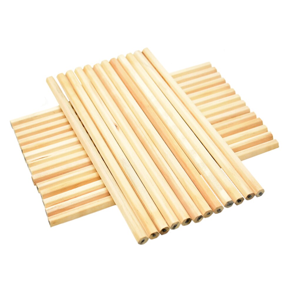 12Pcs/lot Eco-friendly Natural Wood Pencils HB Black Hexagonal Non-toxic Standard Pencil School Office Stationery Painting Pen