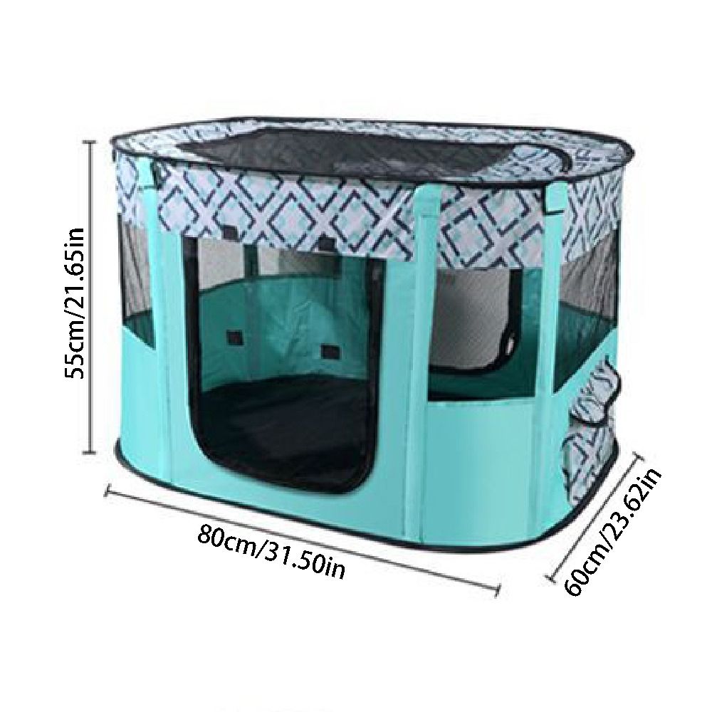 Visible Portable Pet Playpen Breathable Removable Folding Pet Cage Collapsible 300D Oxford Cloth Cat Room Outdoor