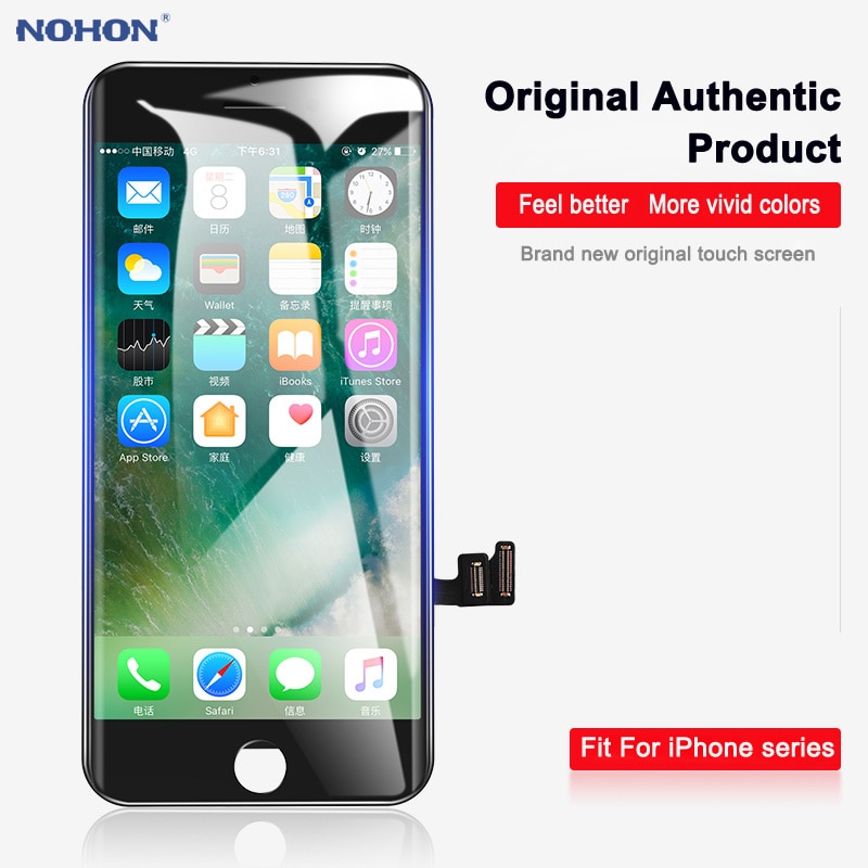 NOHON LCD Display For iPhone 7 6 6S 8 Plus X XS XR pantalla Screen 3D Touch Digitizer Assembly Replacement Phone LCDs AAAA++